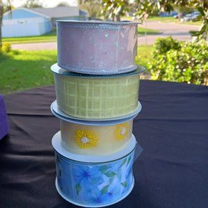 4 Rolls of Specialty Ribbons New